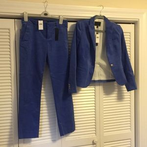 Banana Republic Blue Corduroy Suit